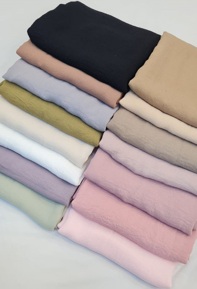 BeingMuslims Premium Everyday Essential Korean Chiffon Hijab Pack of 15