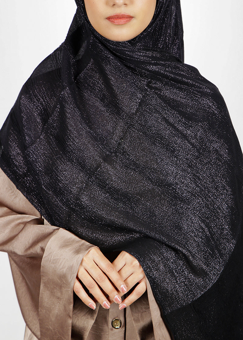 Modest Forever Eye-catching Metallic Shimmer Cotton Hijab
