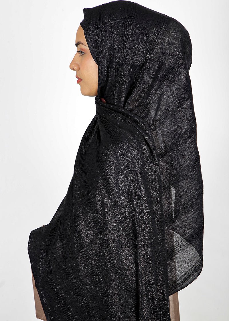 Modest Forever Eye-catching Metallic Shimmer Cotton Hijab