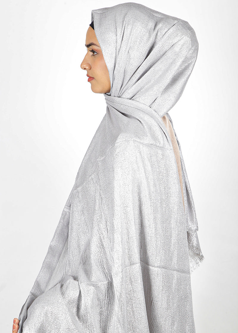 Modest Forever Eye-catching Metallic Shimmer Cotton Hijab