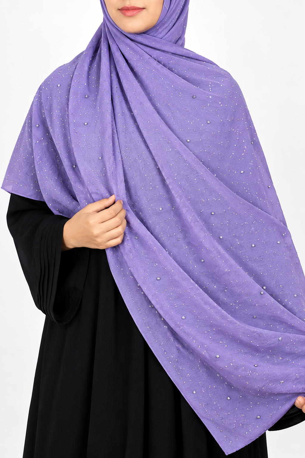 Modest Forever Soft Pearl Dot Chiffon Hijab