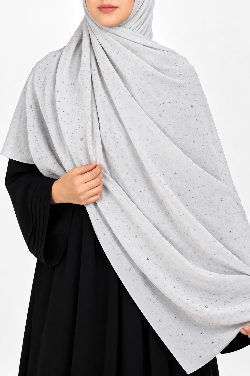 Modest Forever Soft Pearl Dot Chiffon Hijab