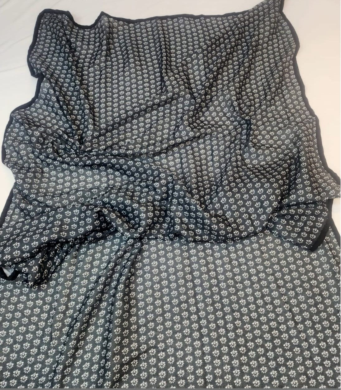 BeingMuslims Elegant Small Floral Print Cotton Hijab Pack of 10