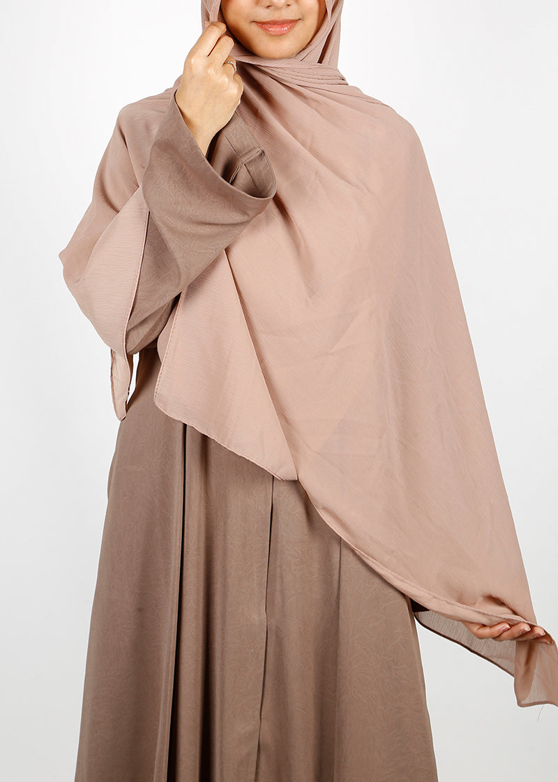 BeingMuslims Classic Luxe Georgette Hijab Almond Pack of 10
