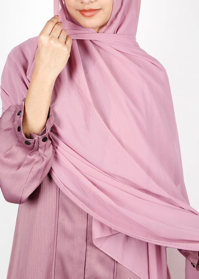 BeingMuslims Classic Luxe Georgette Hijab Baby Pink Pack of 10