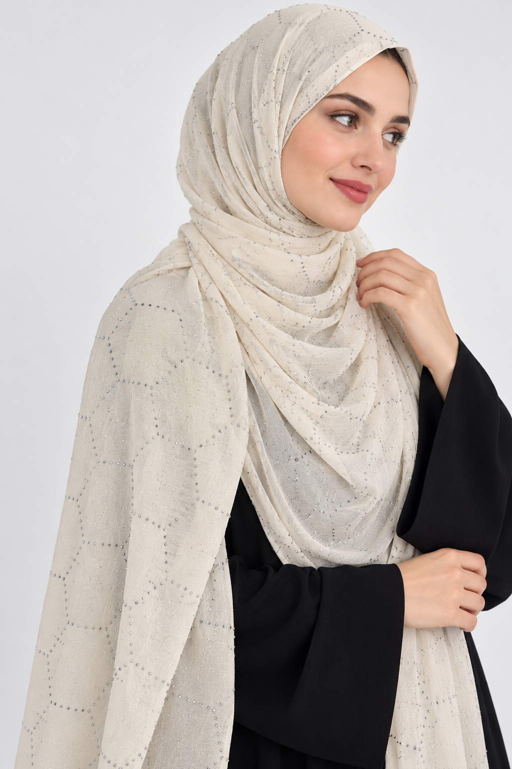 Modest Forever Crystal Hexagon Chiffon Hijab