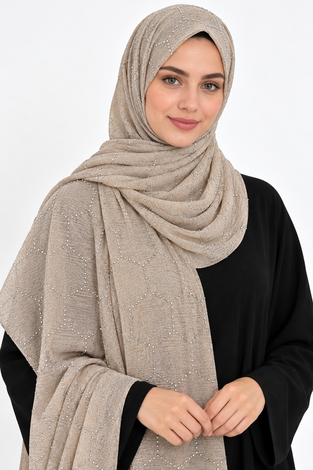 Modest Forever Crystal Hexagon Chiffon Hijab