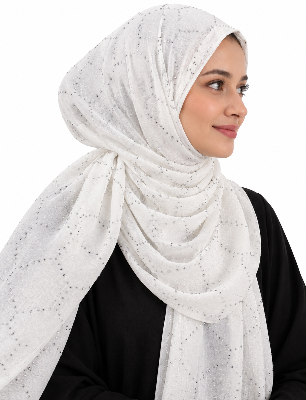 Modest Forever Crystal Hexagon Chiffon Hijab