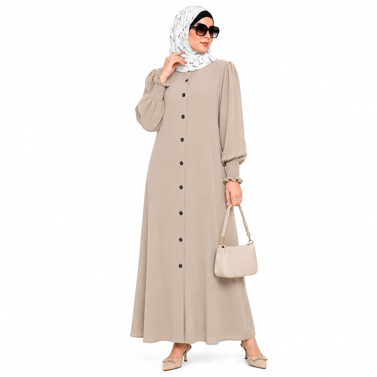 Voguish Front Open Abaya