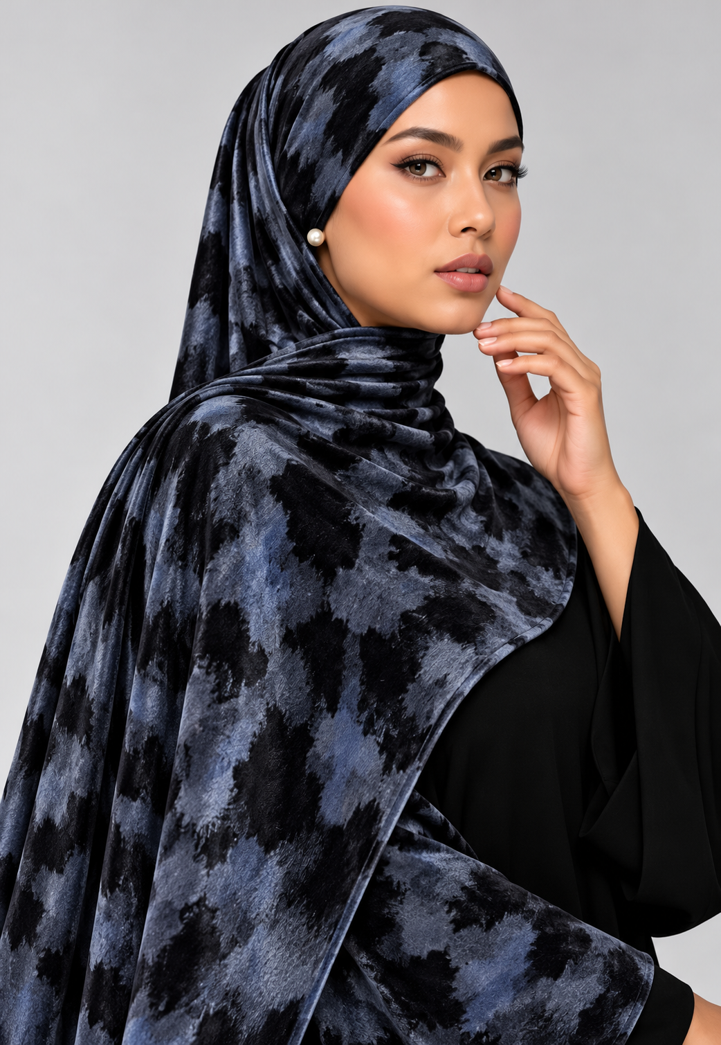 Modest Forever Luxe Abstract Velvet Hijab