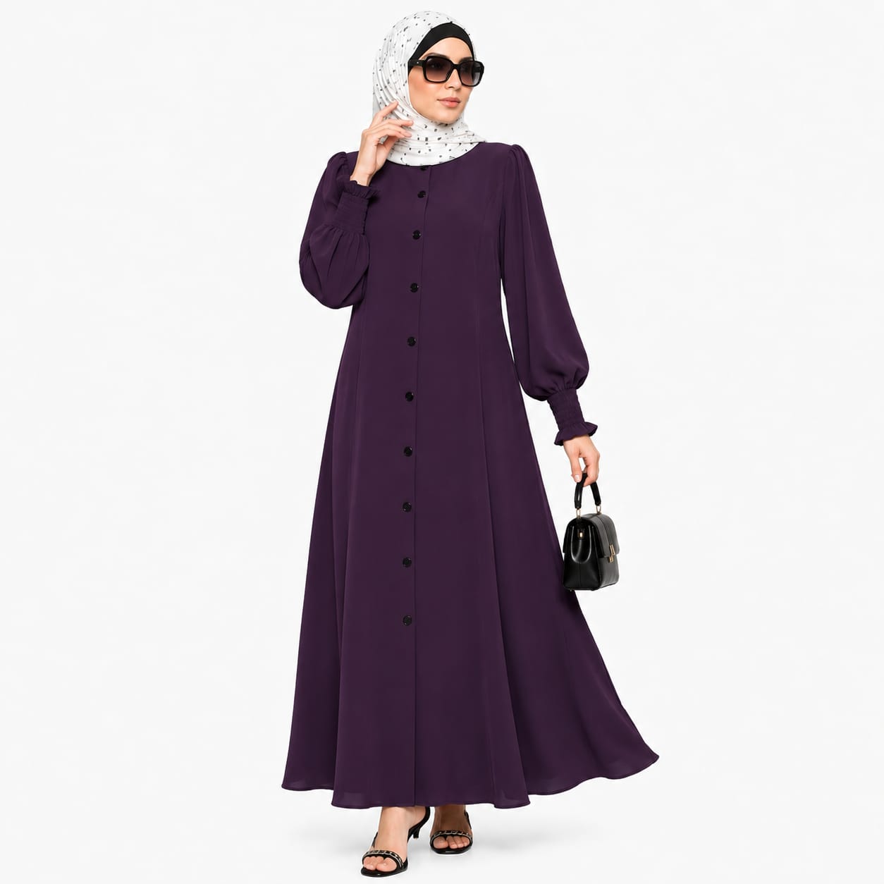 Voguish Front Open Abaya