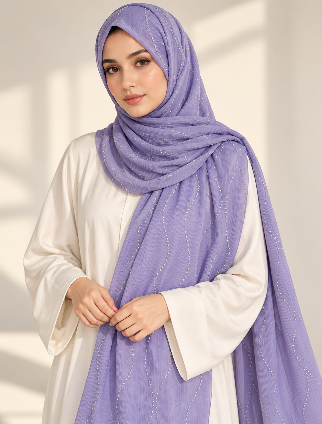 Modest Forever Delicate Wave Stitch Hijab