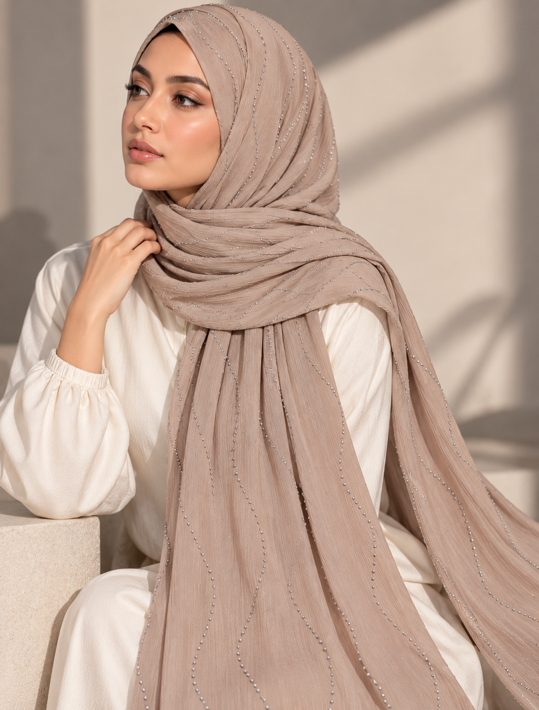Modest Forever Delicate Wave Stitch Hijab