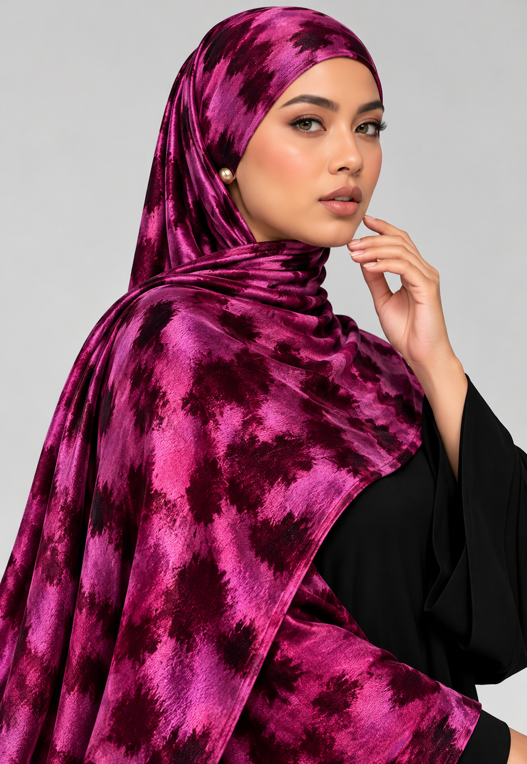 Modest Forever Luxe Abstract Velvet Hijab