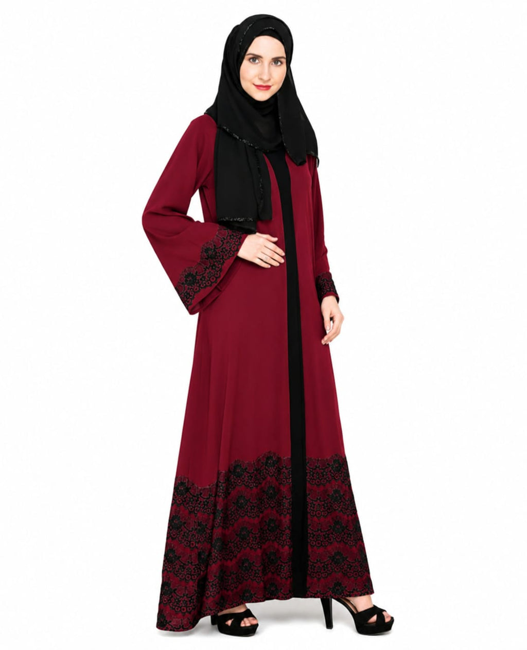 Laced Abaya