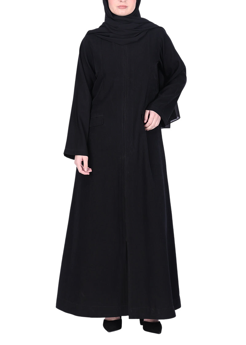 Being Muslims Luxe Veil Chinese Nida Abaya Black