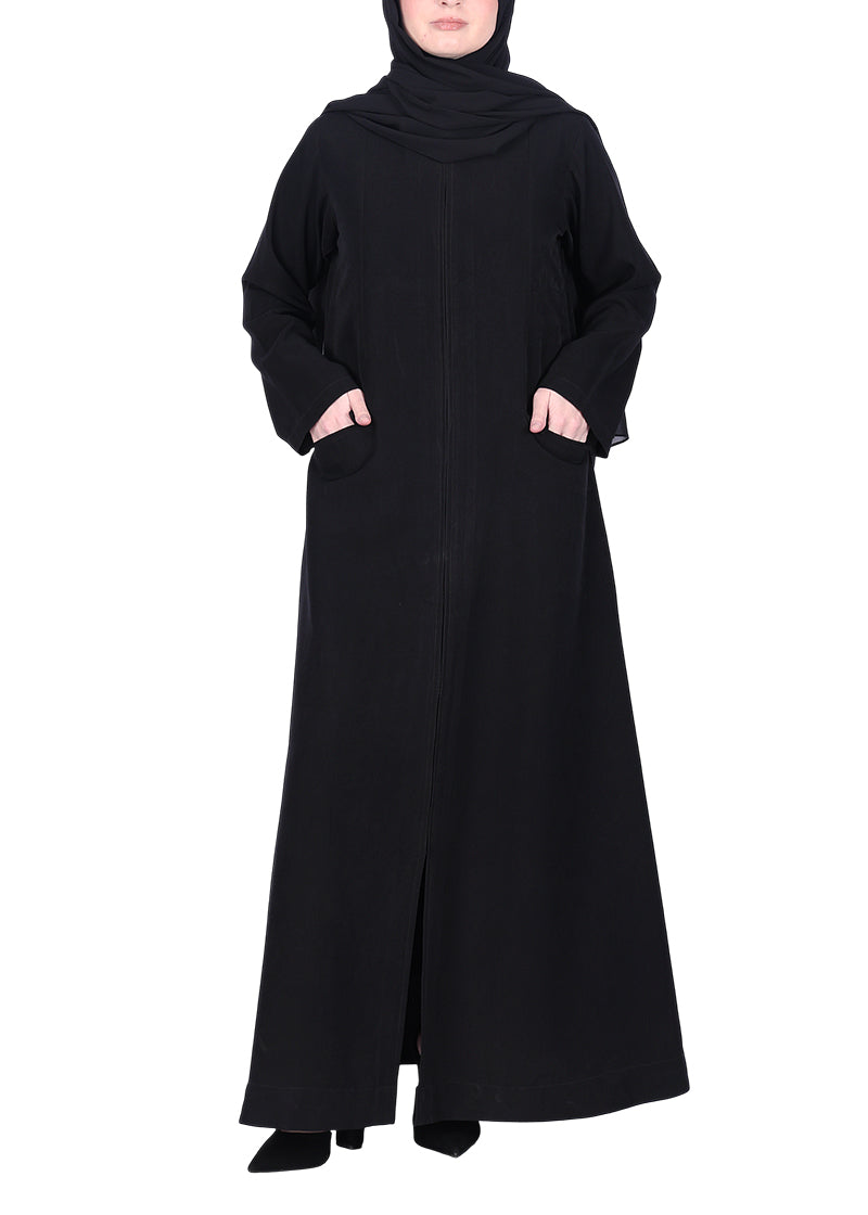 Being Muslims Luxe Veil Chinese Nida Abaya Black