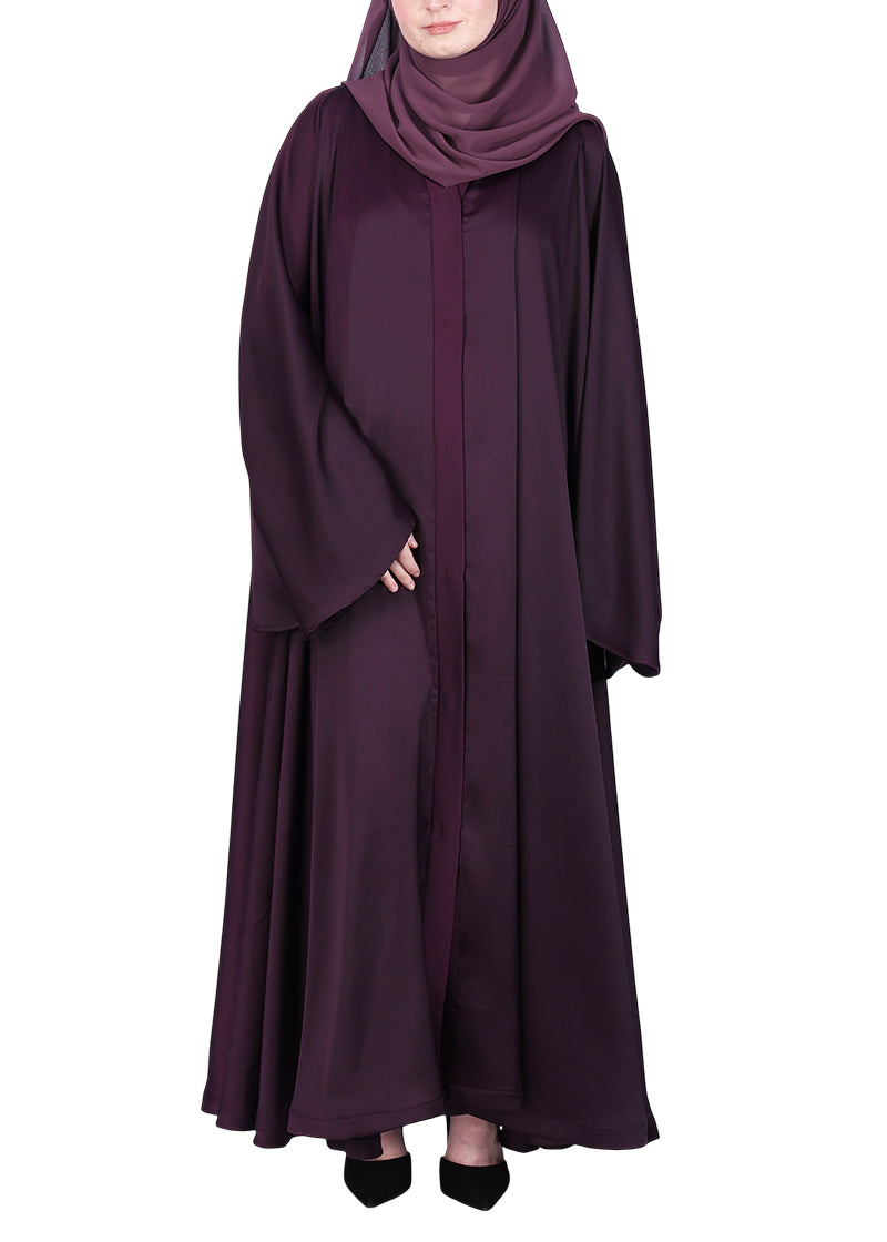 Being Muslims A Line Flowy n Flared Abaya Purple