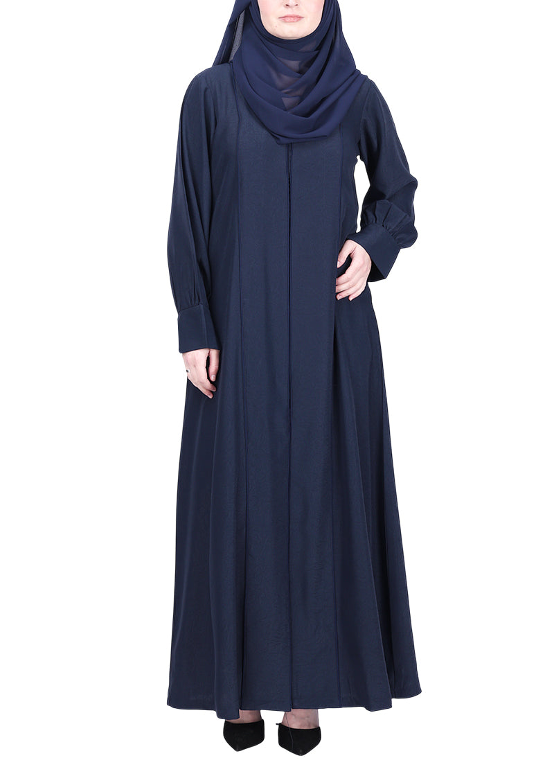 Being Muslims Suave Minimalist Abaya Navy Blue
