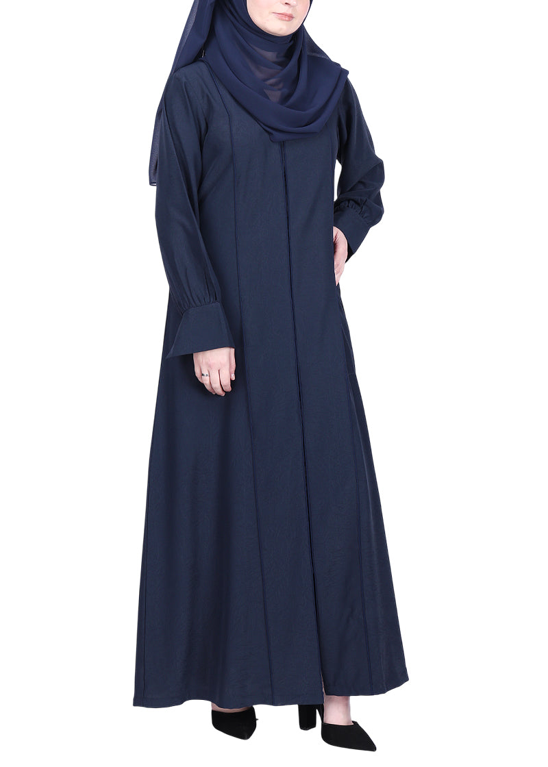 Being Muslims Suave Minimalist Abaya Navy Blue