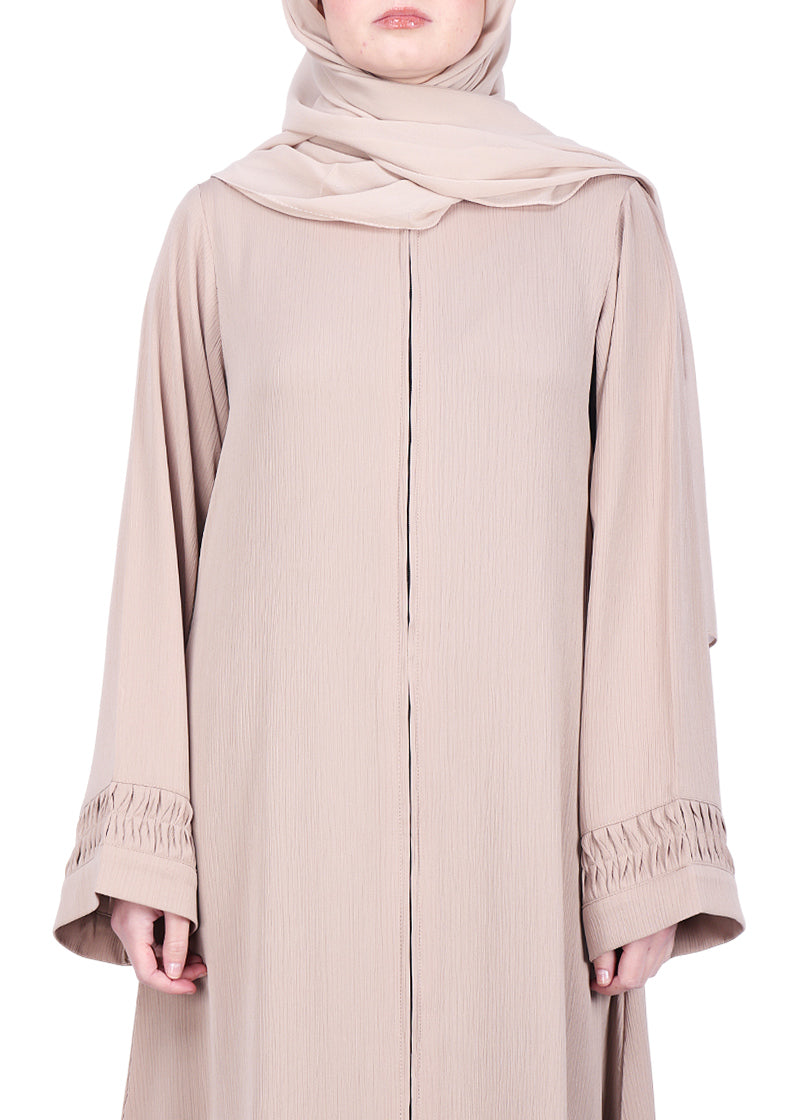 BeingMuslims Sleek Abaya with Designer Sleeves