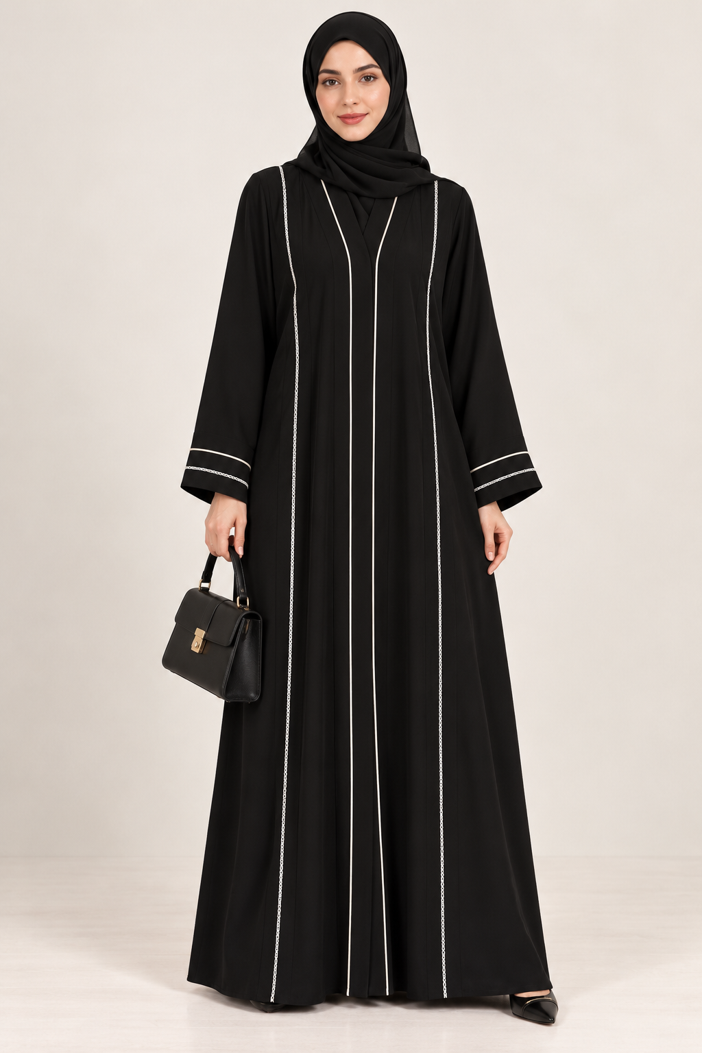 Sophisticated Linework Abaya