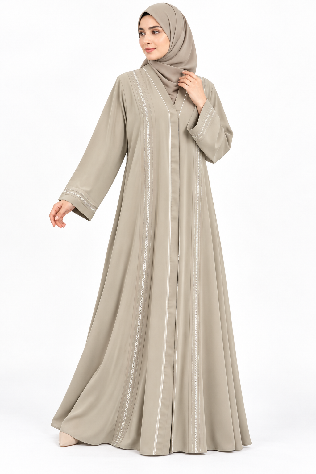Sophisticated Linework Abaya