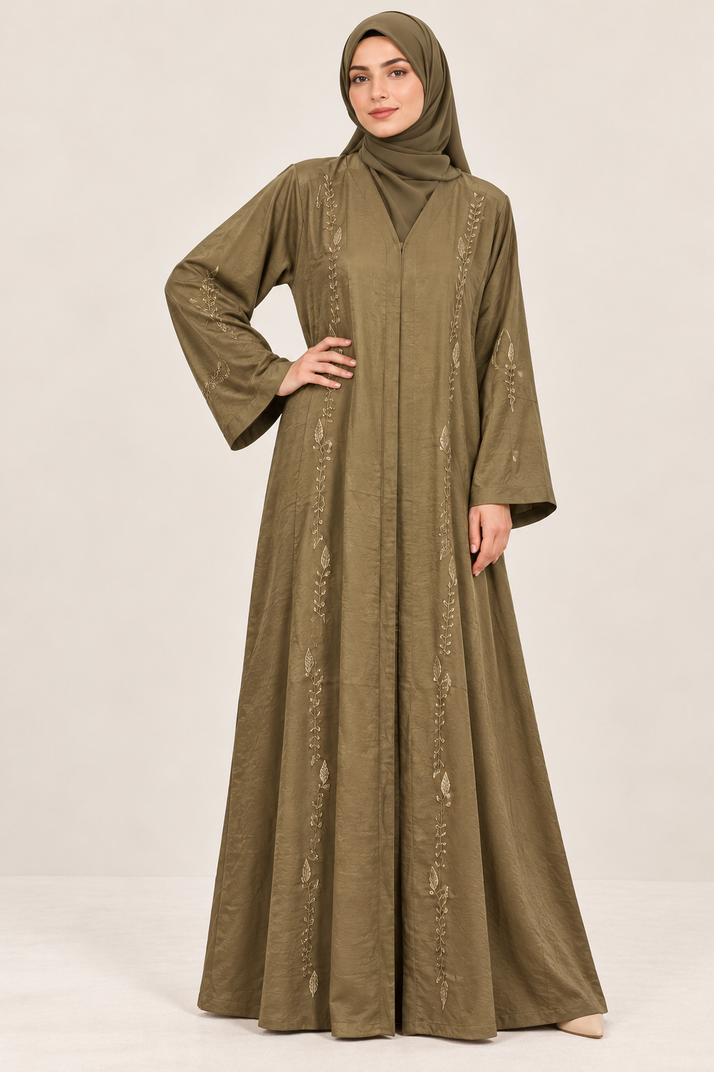 Subtle Texture Abaya