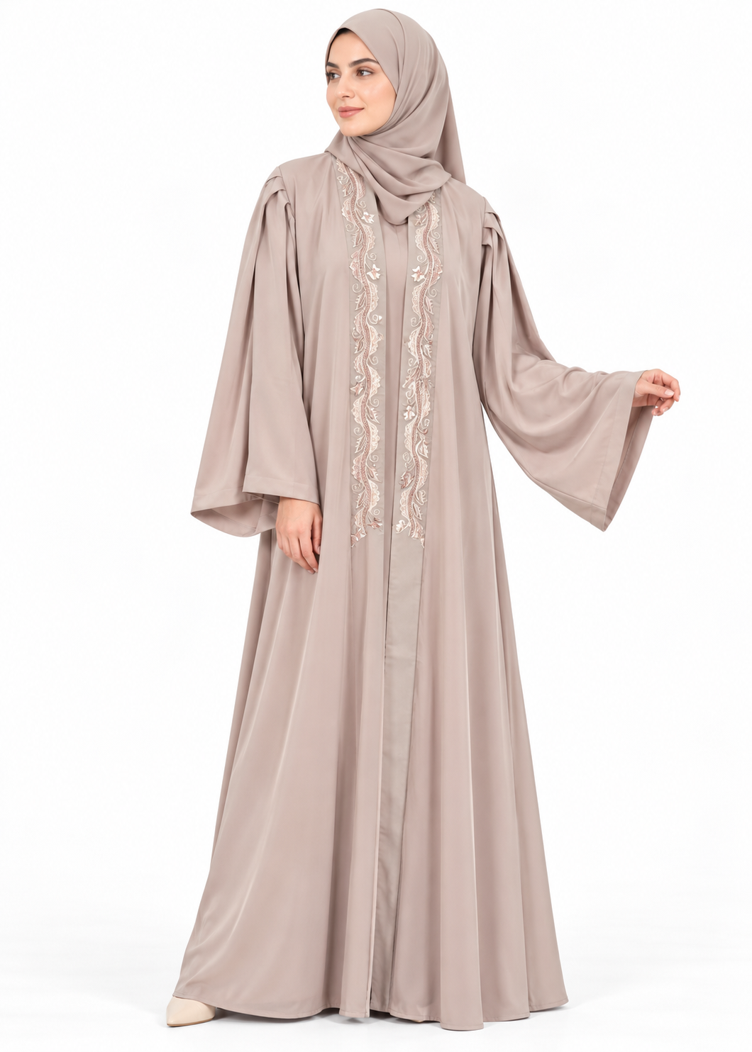Pearl Embellished Abaya