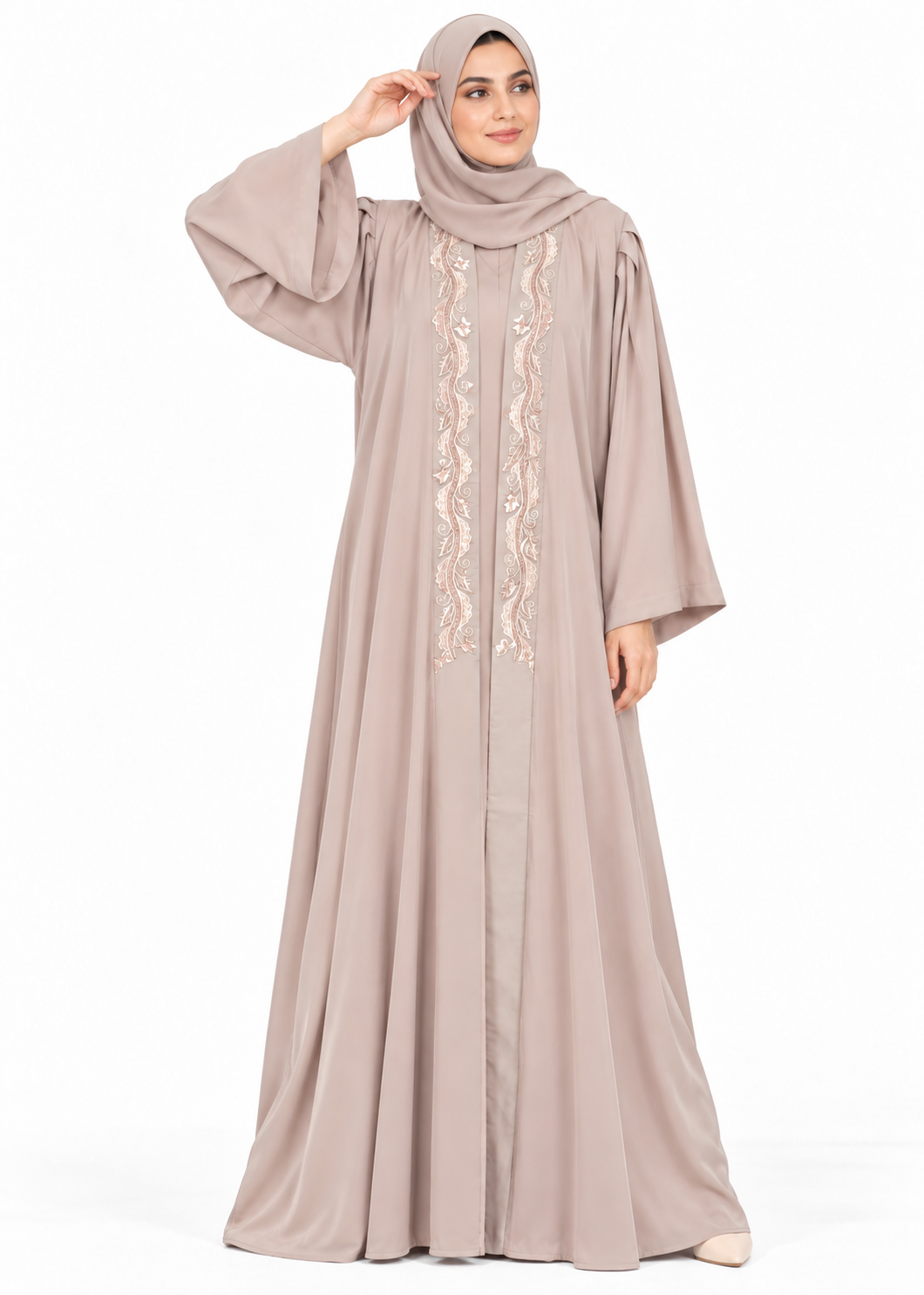Pearl Embellished Abaya