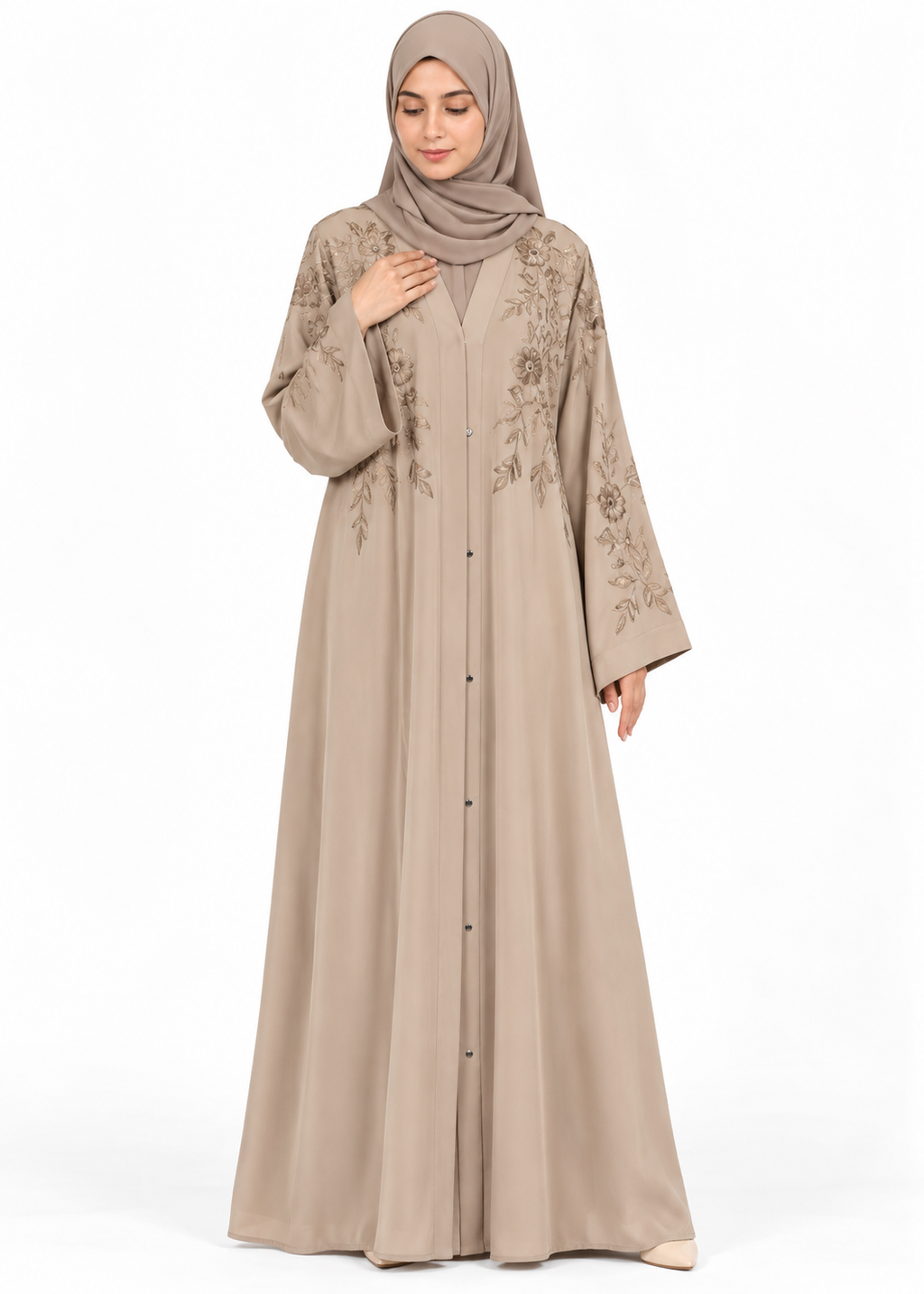 Delicate Embroidery Abaya
