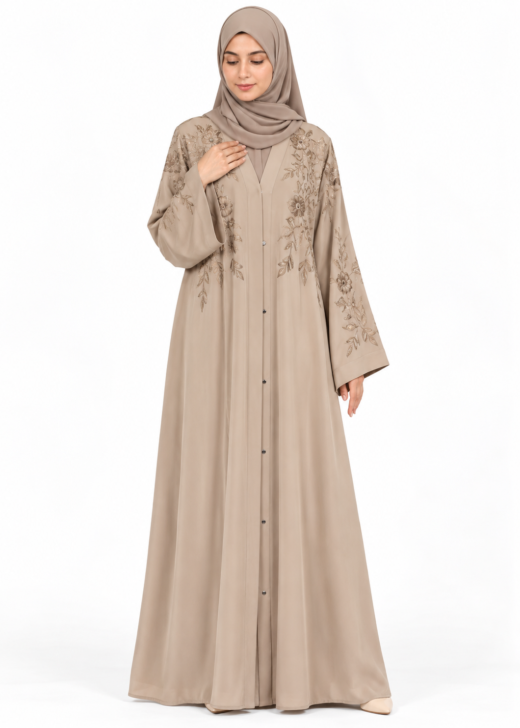 Delicate Embroidery Abaya