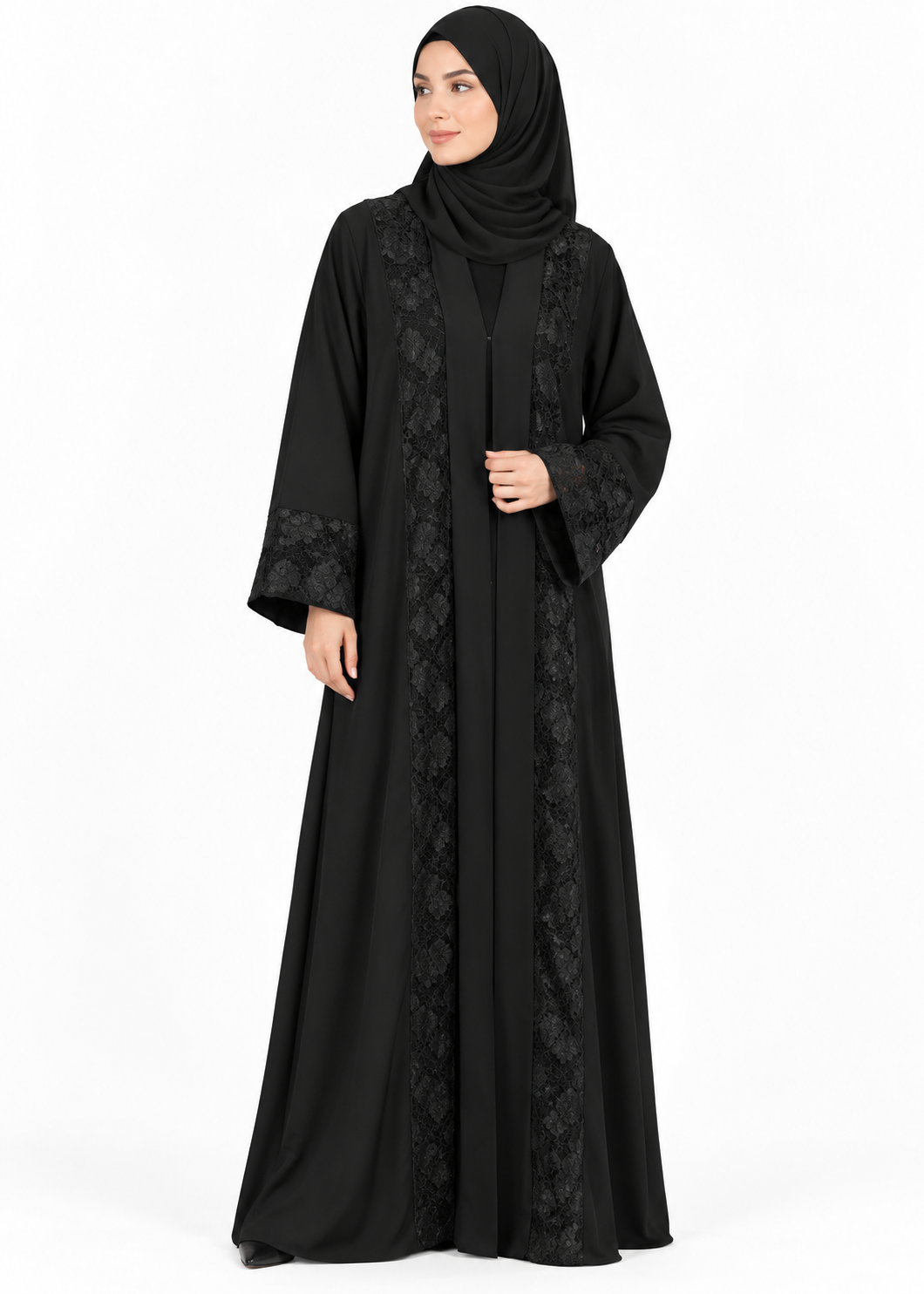 Classic Button-Front Abaya