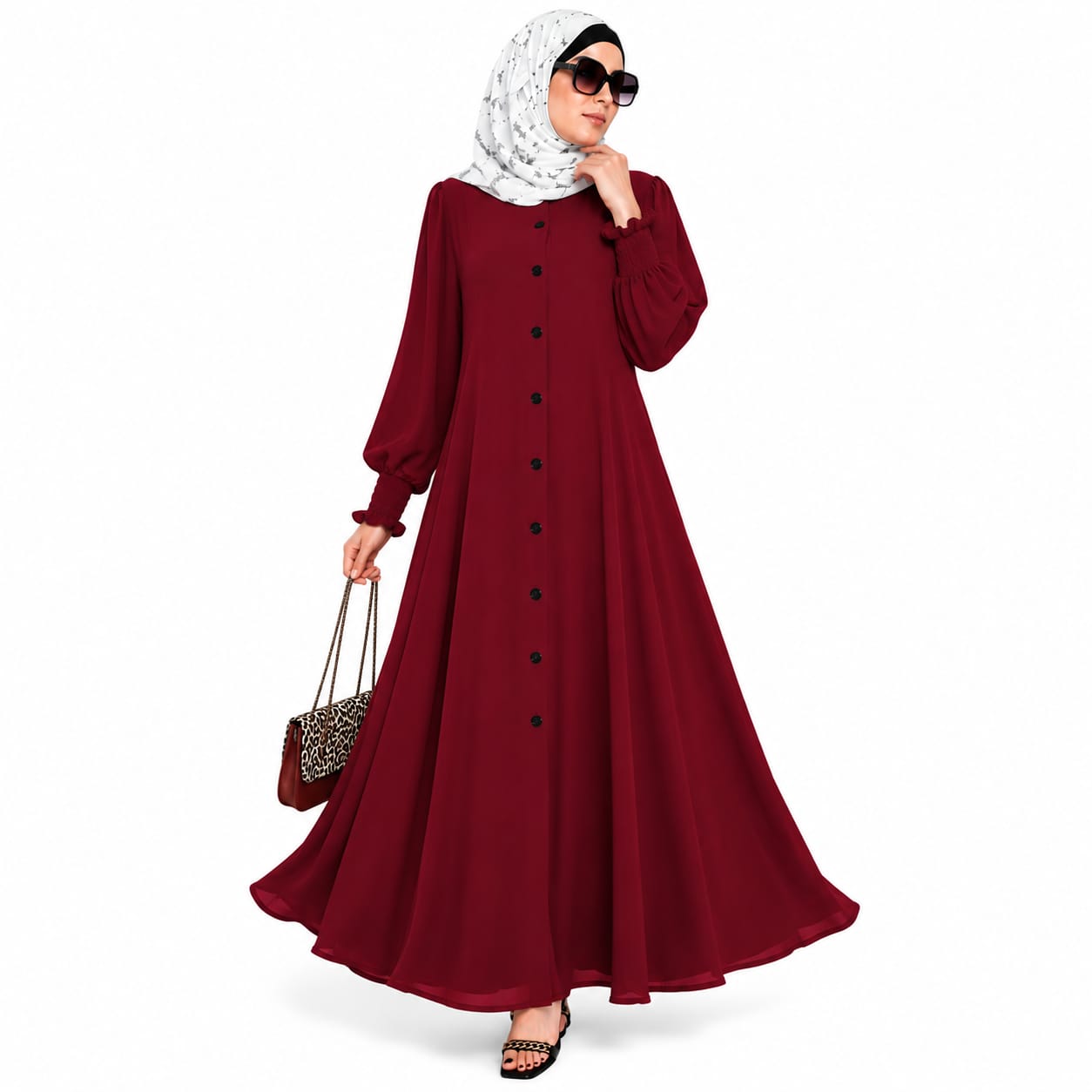 Voguish Front Open Abaya