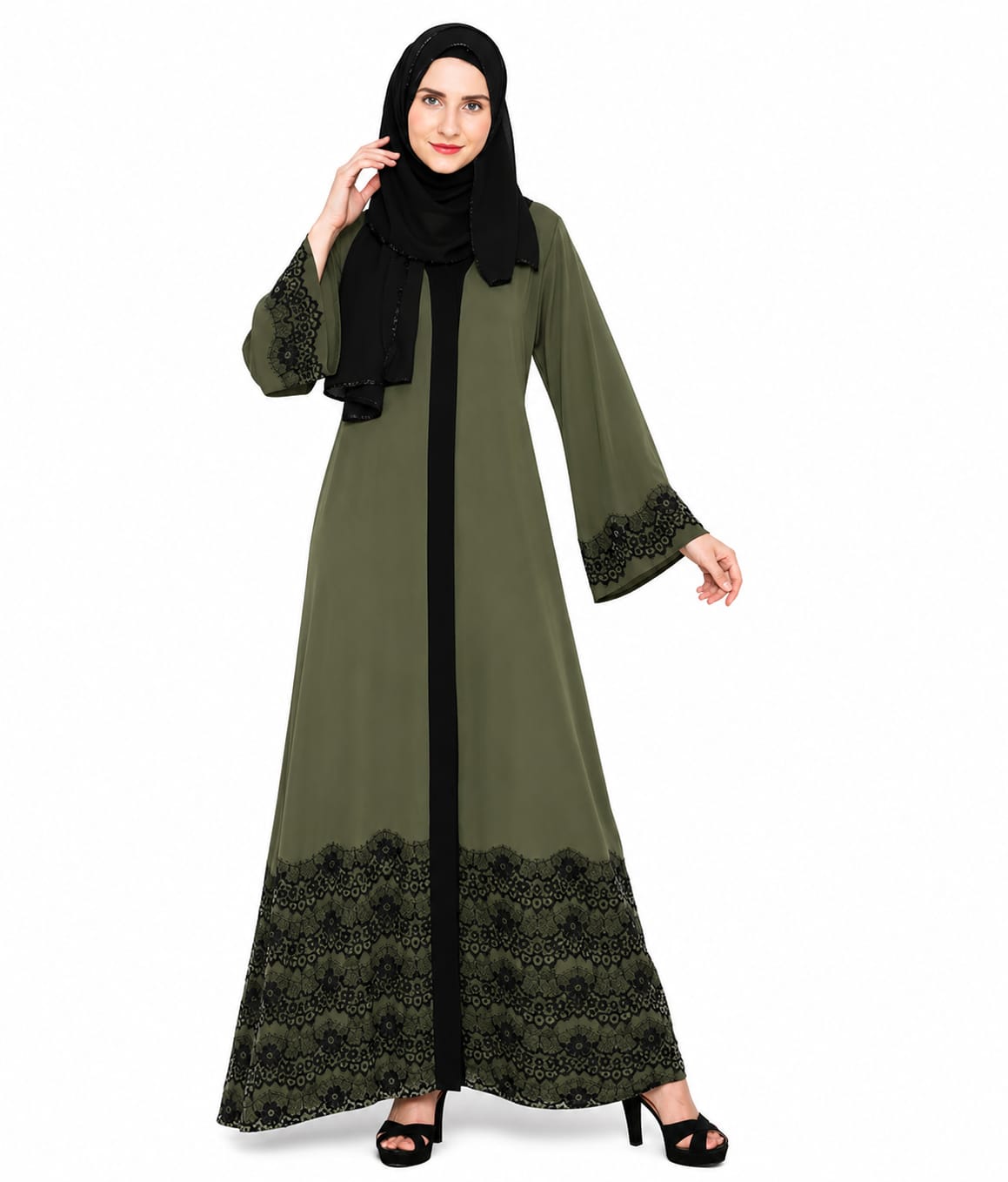 Laced Abaya