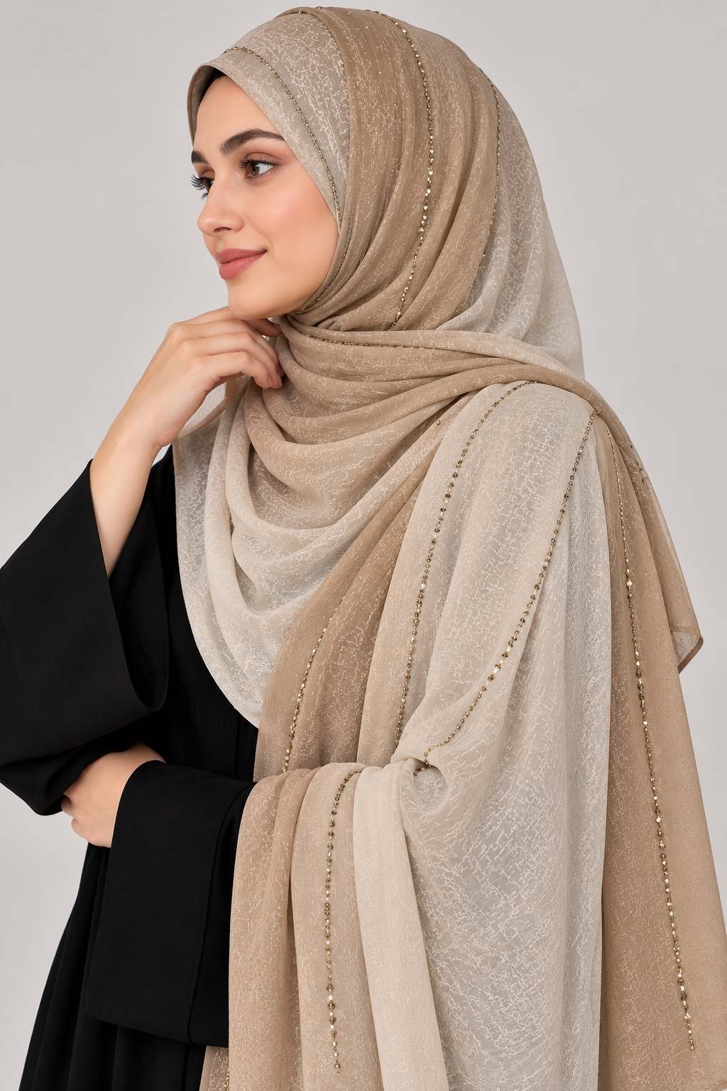 Modest Forever Ombre Jersey Kuwaiti Royal