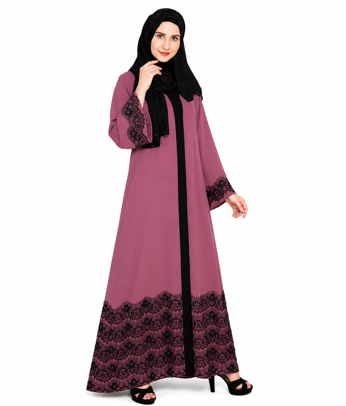 Laced Abaya