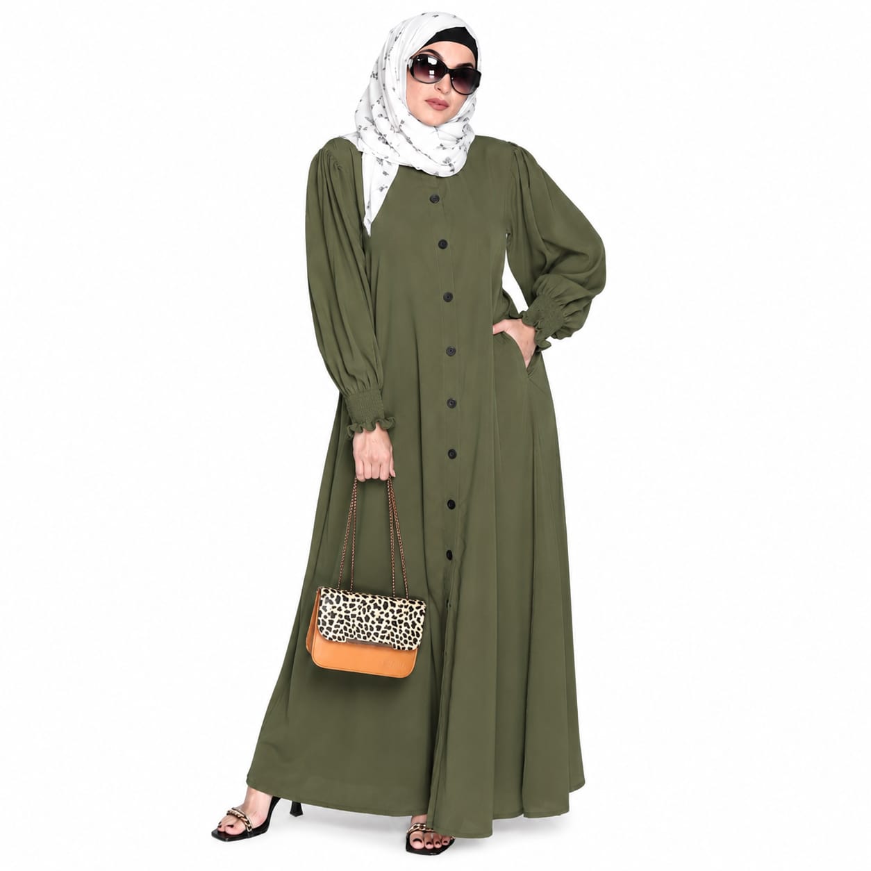 Voguish Front Open Abaya