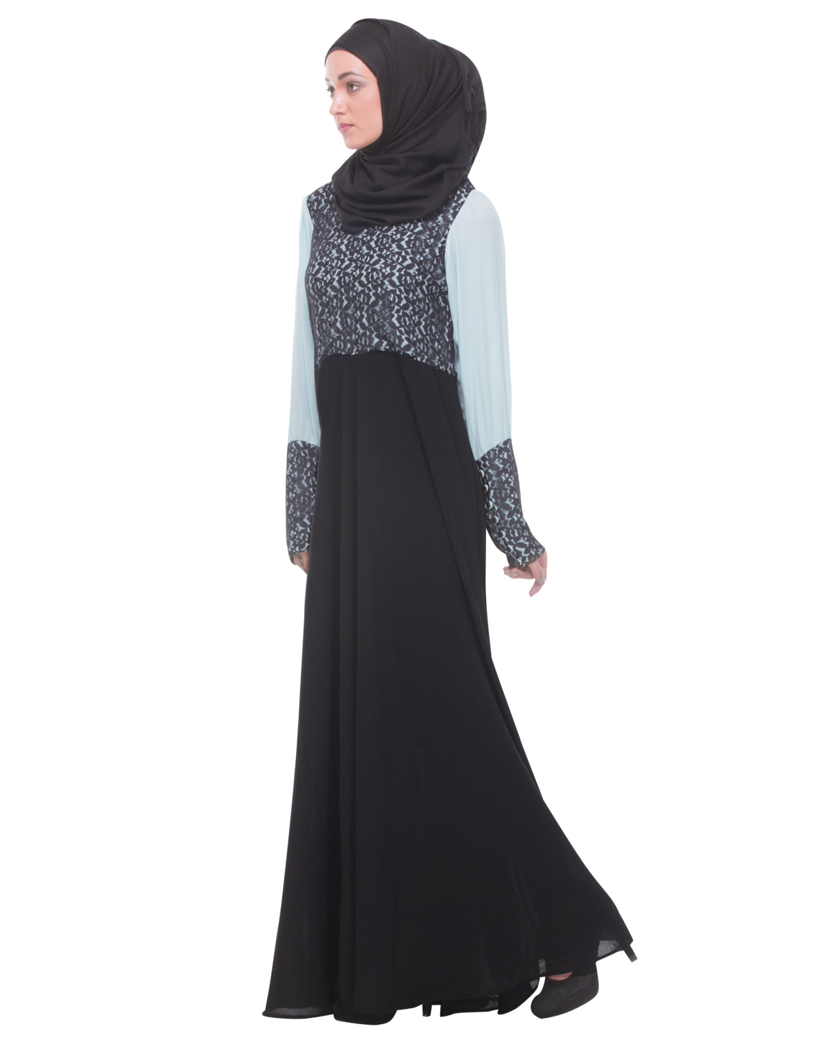 Classic Evening Wear Abaya Black