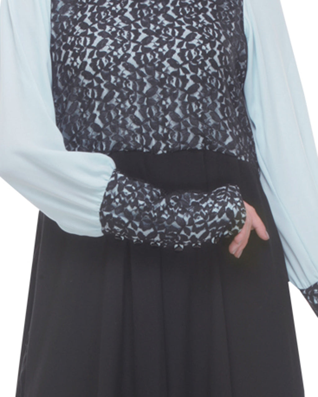 Classic Evening Wear Abaya Black