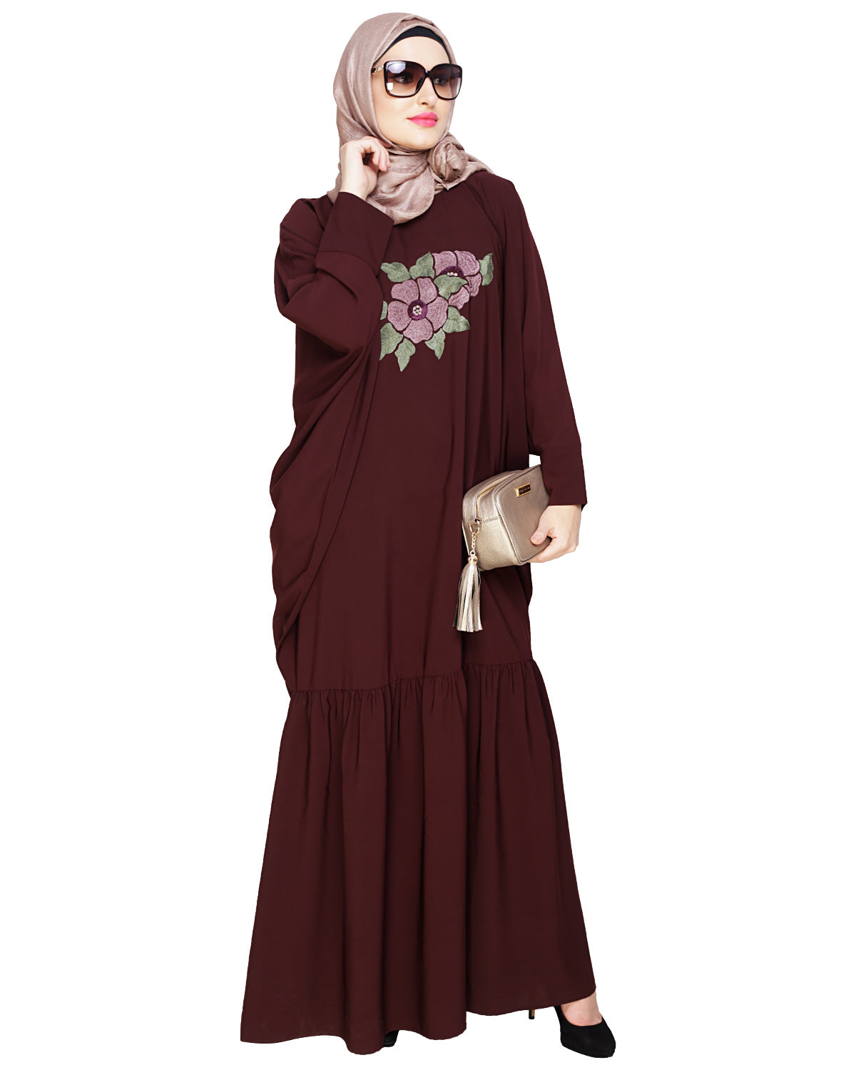 Blossom Kaftan Brown