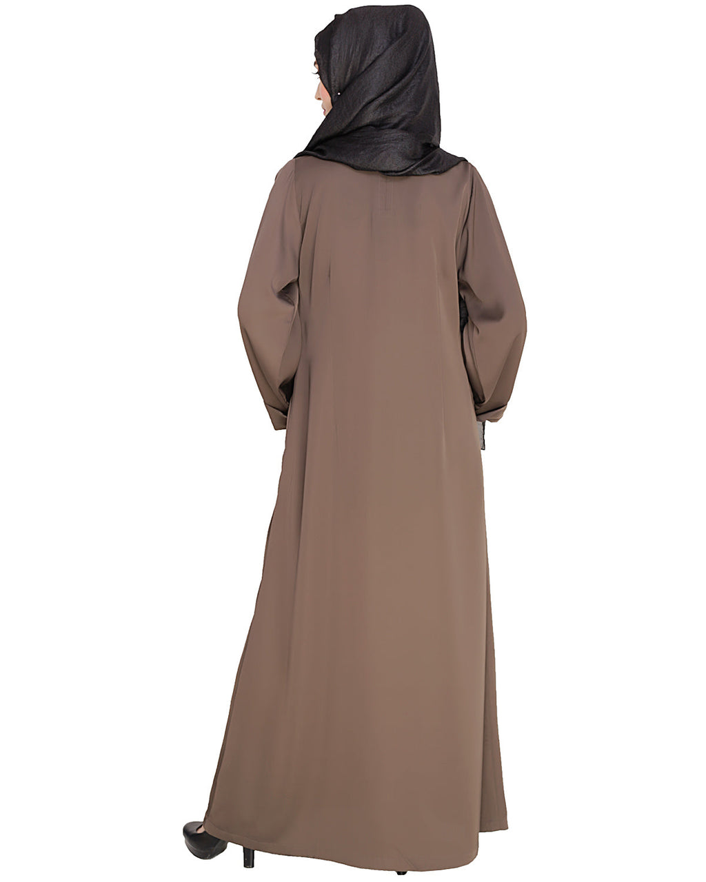 Plush Dubai Style Abaya Oak Brown