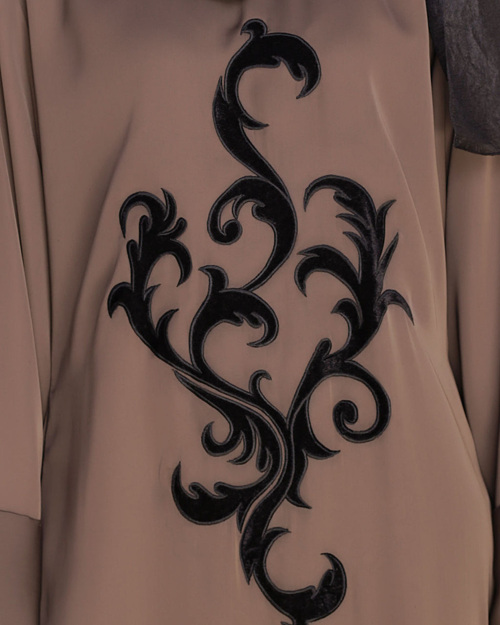 Plush Dubai Style Abaya Oak Brown