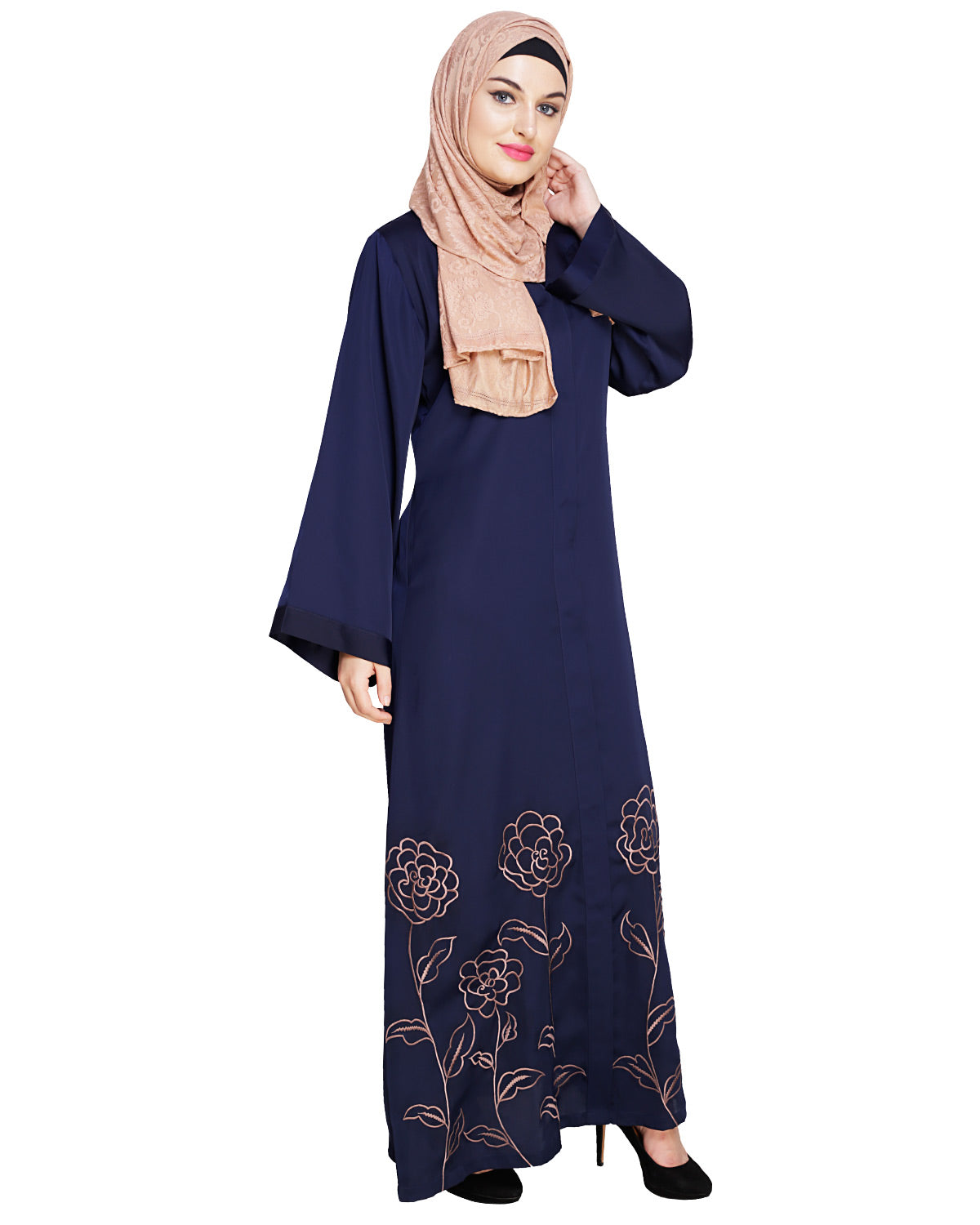 Mesmerising Dubai Style Abaya Blue