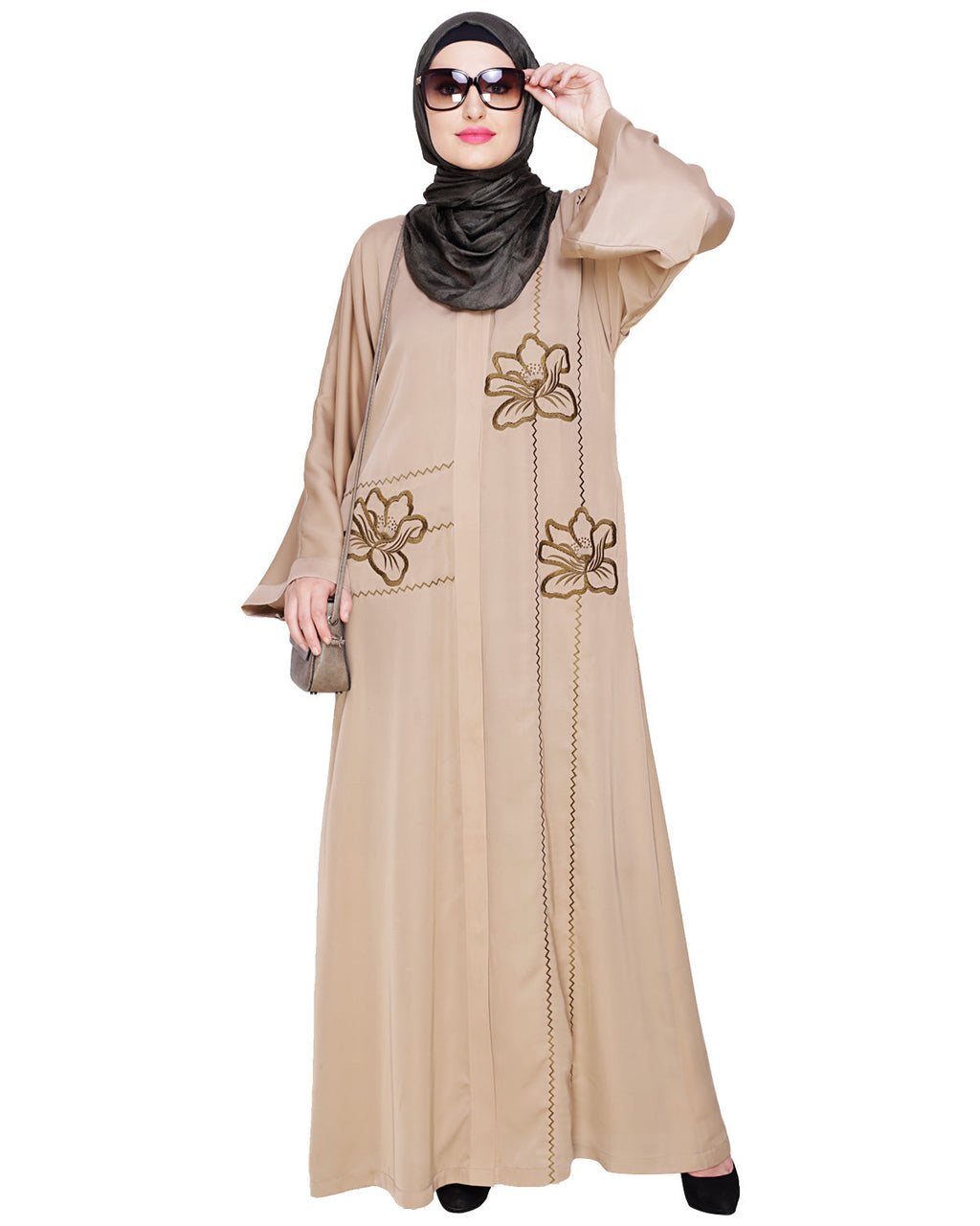 Stellar Dubai Style Abaya Beige