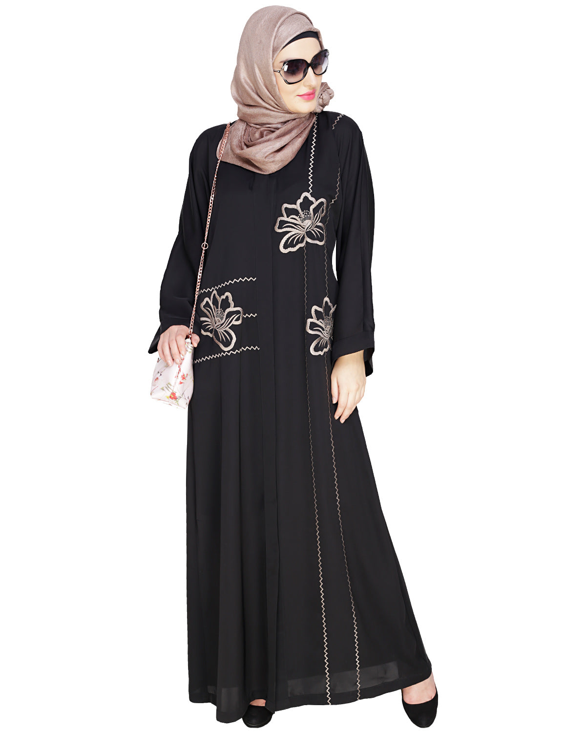 Stellar Dubai Style Abaya Black