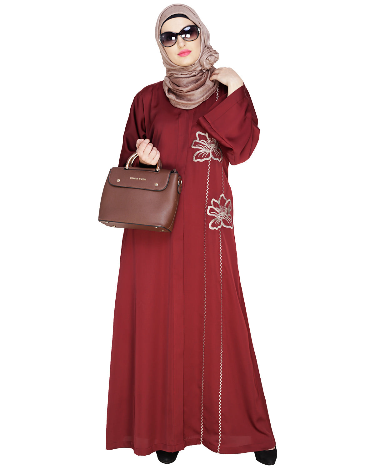 Stellar Dubai Style Abaya Dark Purple