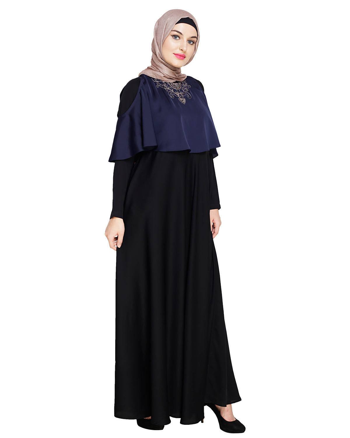 Elite Cape Abaya Blue