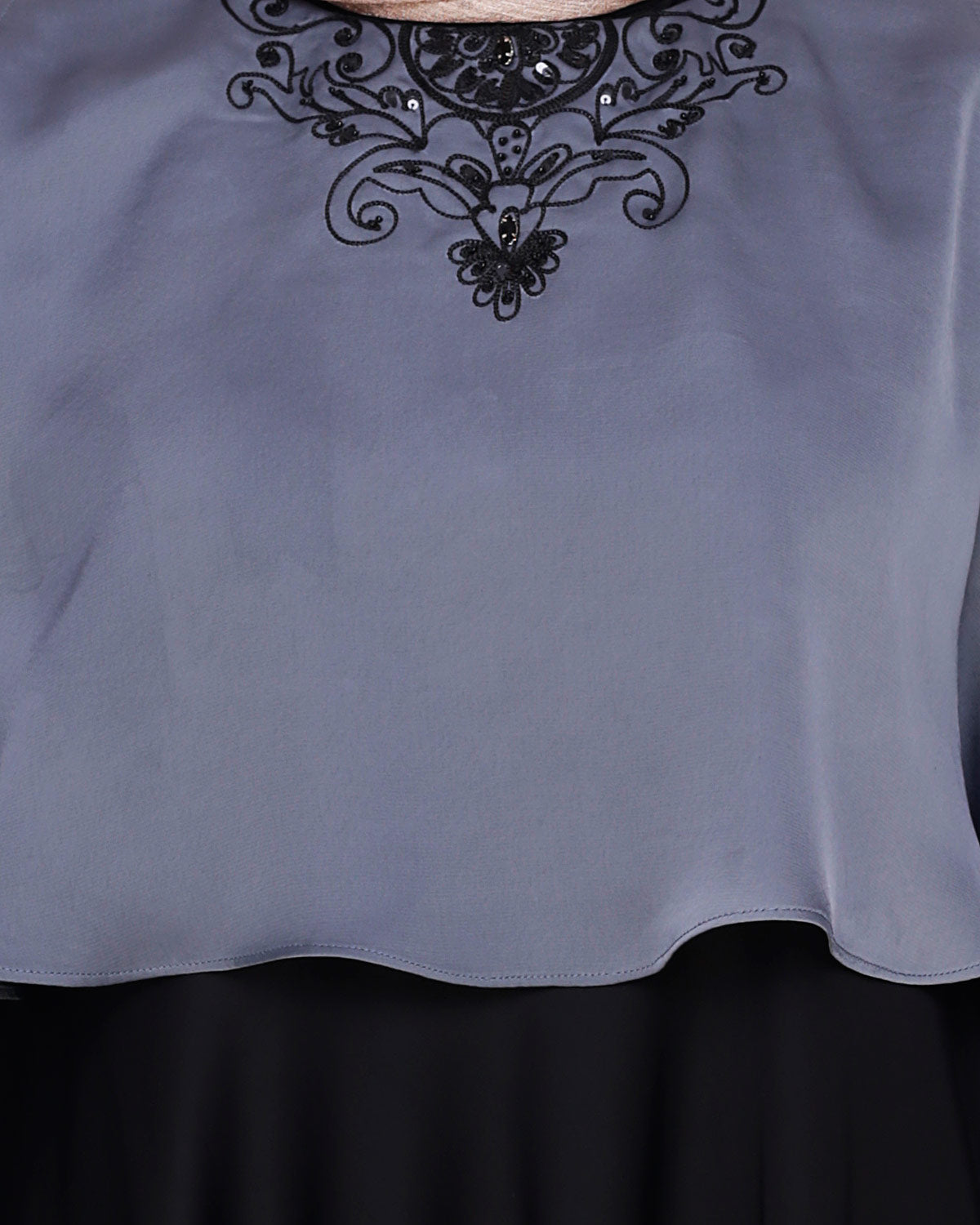 Elite Cape Abaya Grey