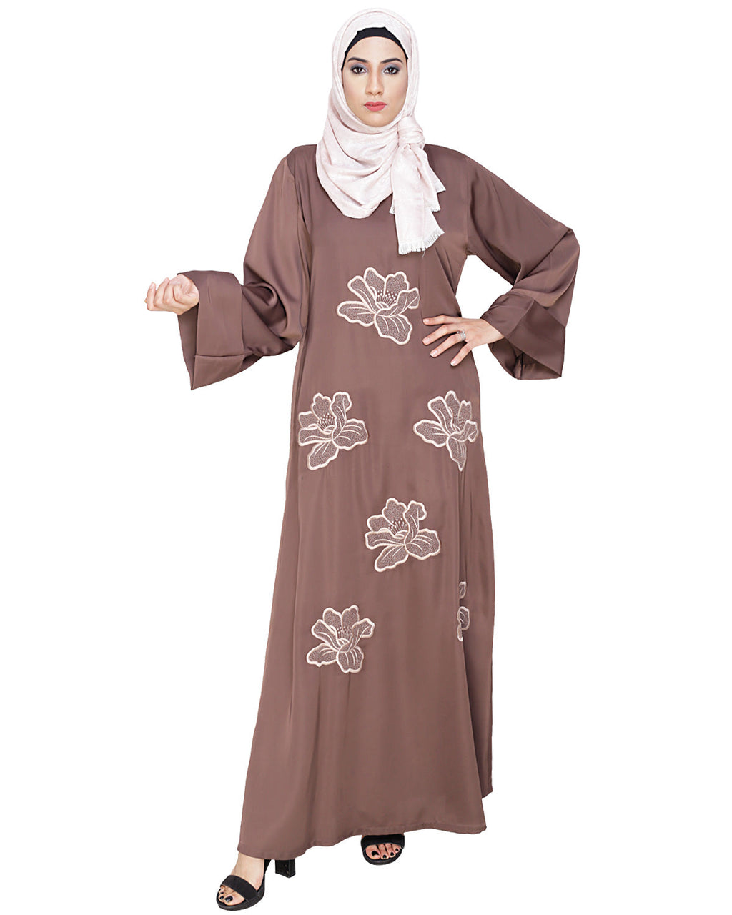 Daisy Dubai style Abaya Beige